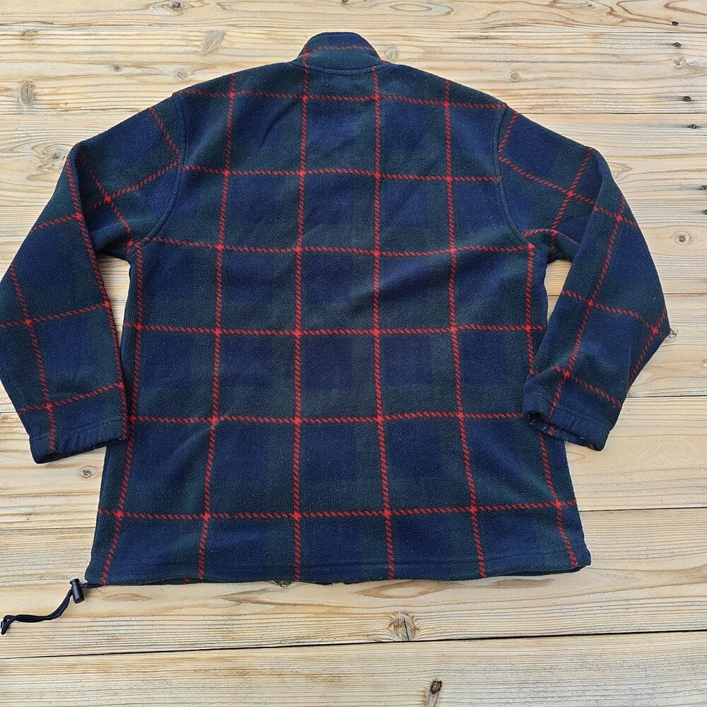 Lauren Ralph Lauren Women's Zip Jacket Sweater Plaid Blue Size M Petite - Picture 4 of 12